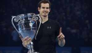 LONDON, ENGLAND - NOVEMBER 20: Andy Murray of Great Britain following his victory during the Singles Final against Novak Djokovic of Serbia at the O2 Arena on November 20, 2016 in London, England. (Photo by Julian Finney/Getty Images)