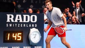 Dominic Thiem ist am Donnerstag in Wien im Einsatz