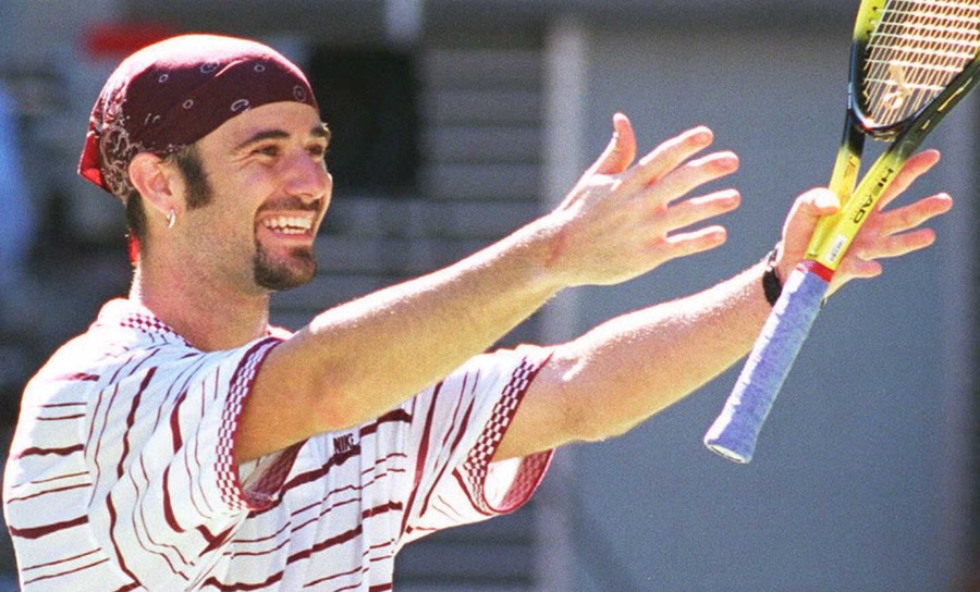 Platz 7, Andre Agassi: aktiv von 1986 bis 2006, 870 Matches gewonnen