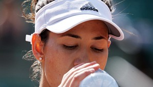 Garbine Muguruza trifft Kristina Mladenovic