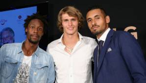 Gael Monfils, Alexander Zverev, Nick Kyrgios