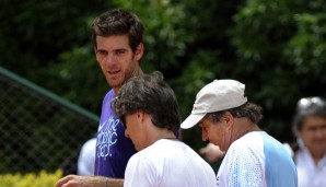 Gute alte Zeiten: Juan Martin del Potro und Franco Davin (ganz rechts)