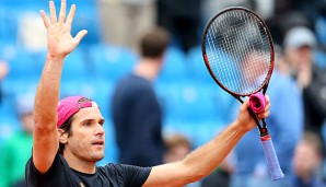 Hände und Racket hoch ins Glück. Nach Satzrückstand gewann Tommy Haas sein Erstrundenmatch bei den BMW Open