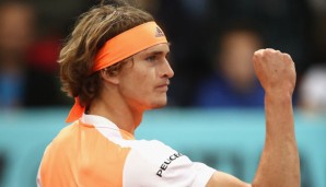 Starker Auftritt: Alexander Zverev steht in Madrid im Viertelfinale