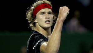 Hat Grund zum Jubel: Alexander Zverev