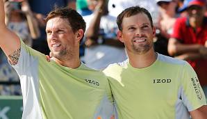 Bob und Mike Bryan, mithin 155-fache Turniersieger