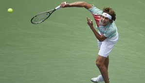 Alexander Zverev beim Aufschlag