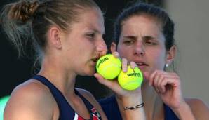 Karolina Pliskova (l.) und Julia Görges (r.)